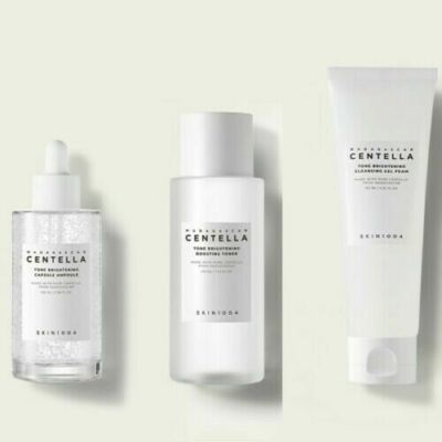 SKIN1004 Tone Brightening Skin Care 3 Set Toner Ampulle Reinigungsgel K-Beauty