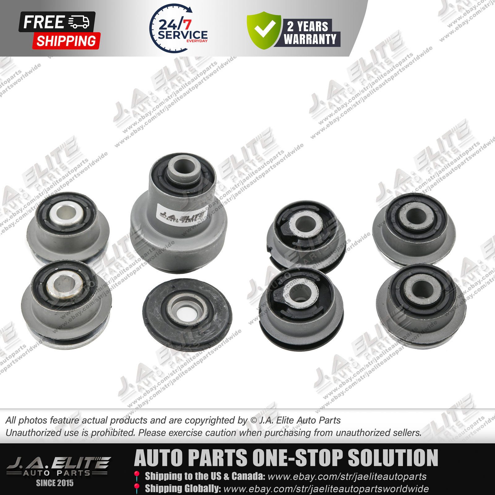 Front Upper & Lower Control Arm Bushing Kit fit Maserati Quattroporte GT GC