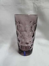 Imperial Provincial Amethyst, Purple Circles: Flat Iced Tea, 5 7/8" Tall, As Is