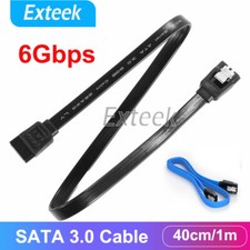 1m/40cm SATA 3 III 3.0 Data Cable Adapter 6Gbps for HDD SSD Hard Drive Lead Clip