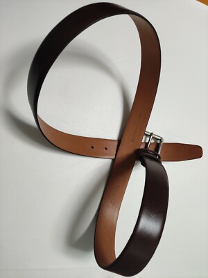 Cintura Springfield Uomo In Pelle Sintetica | Colore Marrone Scuro | Chiusura Classica, Larghezza Standard