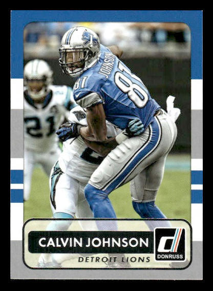 2015 Donruss #83 Calvin Johnson Detroit Lions