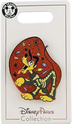 Disney Parks Pin Pluto as a Skeleton Costume Halloween Candy 2020 Pin 140750