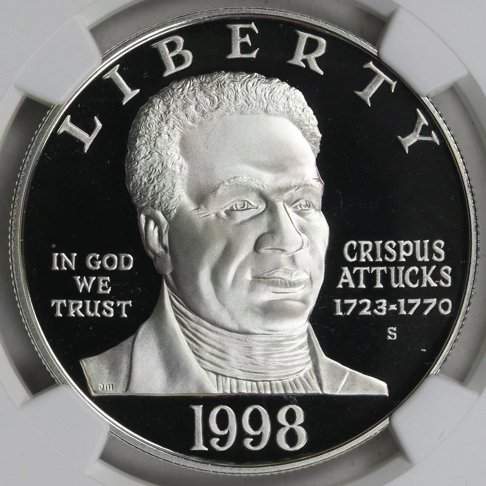 1998-S $1 Black Patriots Commemorative Silver Dollar NGC PF69UCAM - Image 3 of 4