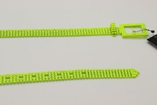 Cintura NERA e MARRONE London giallo fluo cristallo taglia grande NUOVA PREZZO AL PUBBLICO: £285