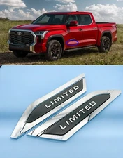 Black Chrome side Body Molding Trim For 2022-2024 Toyota Tundra Limited