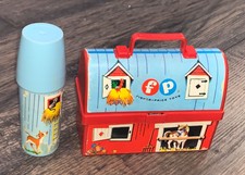 barn lunch box with silo thermos