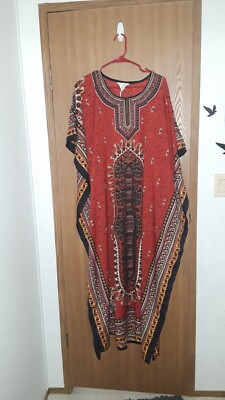 Kaftan Dress Caftan Beach Cover Boho Gown Hippie Beach Women African Plus Size