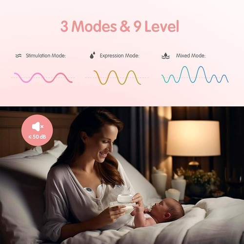 Horigen E4 Wearable Breast Pump - Hands Free Breastfeeding with App Control - Picture 9 of 9