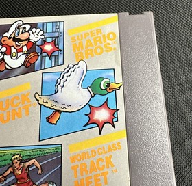 Super Mario Bros Duck Hunt Track Meet Cart Only! (Nintendo NES) Rare!