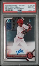 2022 BOWMAN CHROME PROSPECT AUTOS #CPAJM JONATHAN MEJIA PSA 10 AUTO
