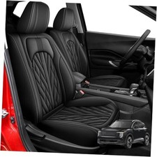 Car Seat Covers Full Set Custom Fit for Nissan 5 Seats-Kicks Style S073 - Black