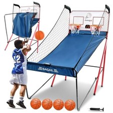 Basketball Arcade Game, Electronic Basketball Shooting Game with 8 Dual Shots