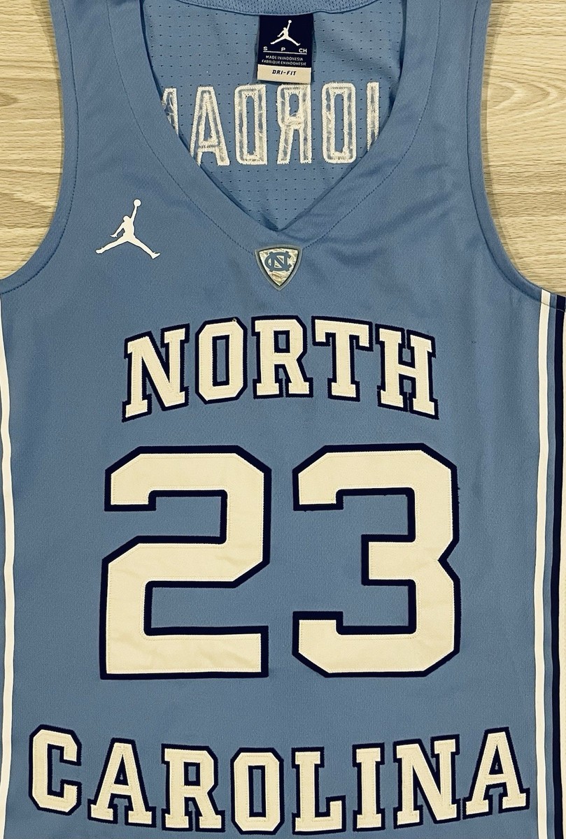 Nike UNC North Carolina Michael Jordan #23 Jersey Blue White Men's