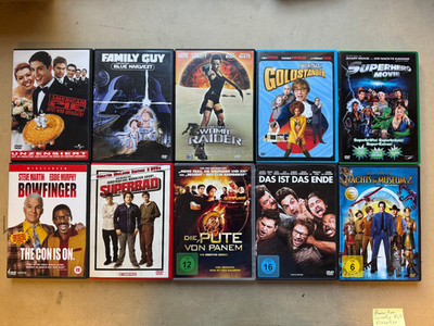 DVD Sammlung 10x Film humor fun comedy kult Family Guy Superbad American Pie