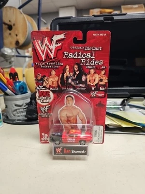 Ken Shamrock WWF Radical Rides Die Cast Car. (1/64 Scale). Damaged Packaging. - Image 1 of 4