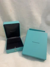 NEW Tiffany & Co Blue Earrings Case and Outer Box
