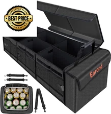 Large Trunk Organizer with Portable Leakproof Cooler With Cooler, Grey 