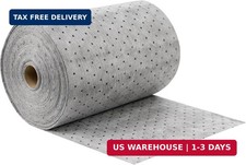 Oil Absorbent Mat Roll, 3 oz Oil Absorbent Pads 15" x 150' 1 Roll Oil and Wate