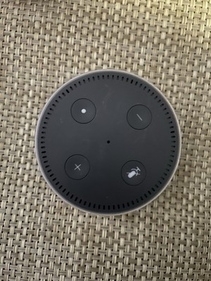 Two Amazon Echo Dots- Black and White- Second Generation - Buy One Get One Free
