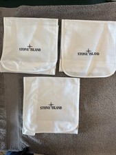 Stone Island Worki na kurz Zestaw 3 szt. 8x10 Autentyczne Oryginalne Białe Autentyczne