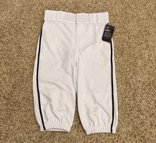 CHAMPRO Boys Triple Crown 2.0 Knicker Baseball Pants Size L White / Navy