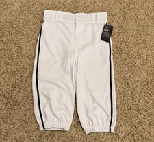 CHAMPRO Boys Triple Crown 2.0 Knicker Baseball Pants Size L White / Navy