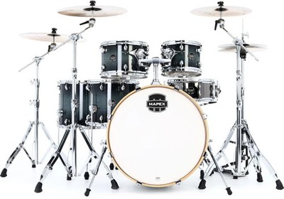 Mapex Armory Studioease Fast Toms 6-piece Shell Pack - Black Onyx Burst