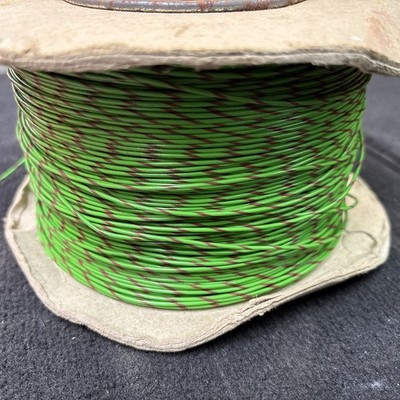 ~350 m 16/0,2 mm grün mit braunem Streifen verzinnter Draht
