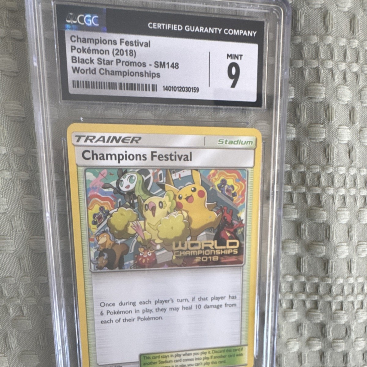 値下げ！ポケモンカード　英語版　チャンピオンフェスティバル2017 PSA8 Champions Festival - (World Championships 2018) SM148 Sm Regular