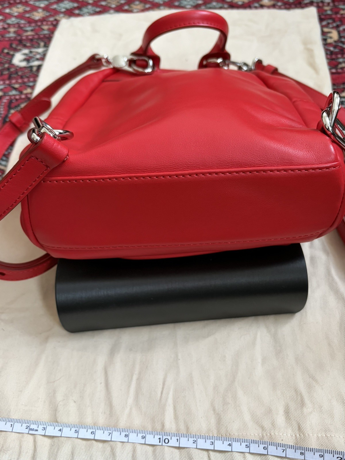 Givenchy Mini Backpack Red Leather Style Bag Ruck… - image 7