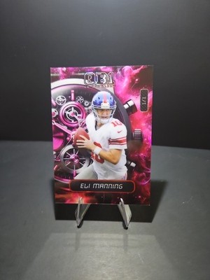 Eli Manning Custom 1/1 QB1 Art Card Unique Foil Cosmic Design  Giants Legend...