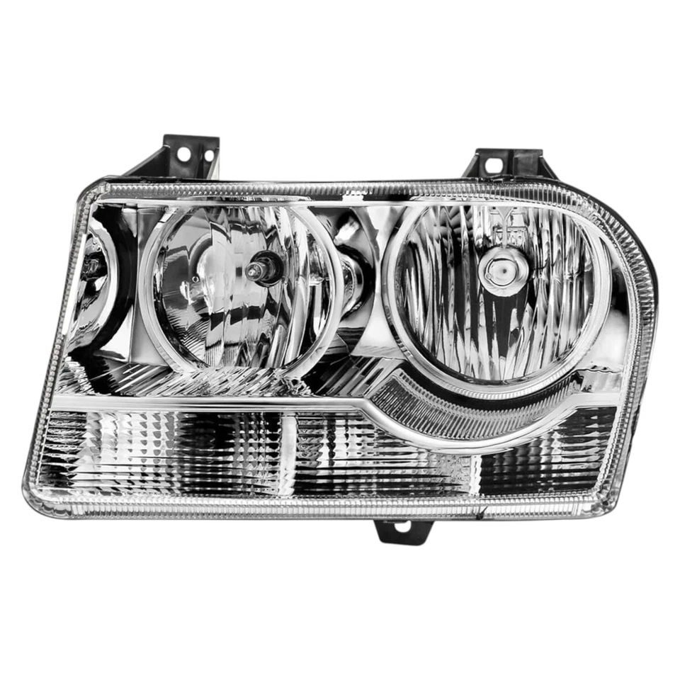 Replacement 2005-2010 CHRYSLER 300 Chrome Housing Headlights Assembly - DS - Imagem 3 de 4