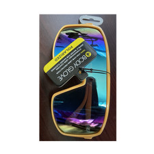 Body Glove Polarized Shield Sunglasses Yellow Frame Multicolor Lens UVA UVB