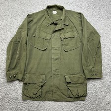 Vietnam Jungle Fatigue US Army Jacket Small Long OG 107 60s Ripstop Poplin