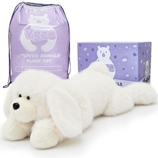 Weighted Dog Stuffed Animal Realistic 24 Inch 4 lbs Gift Box Packed