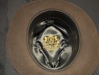 Men's Brown Solid Fedora Hat w/ Grosgrain Band, Size S — photo 6