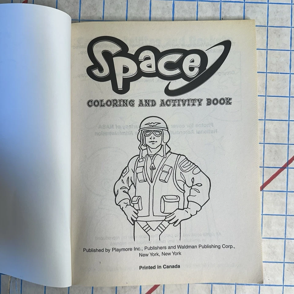 Vintage 90’s Outer Space Coloring Book Retro Astronomy NASA Colorful UNUSED - Image 4 of 4