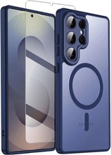 Magnetic for Samsung Galaxy S25 Ultra Case with Screen Protector & Camera Protec