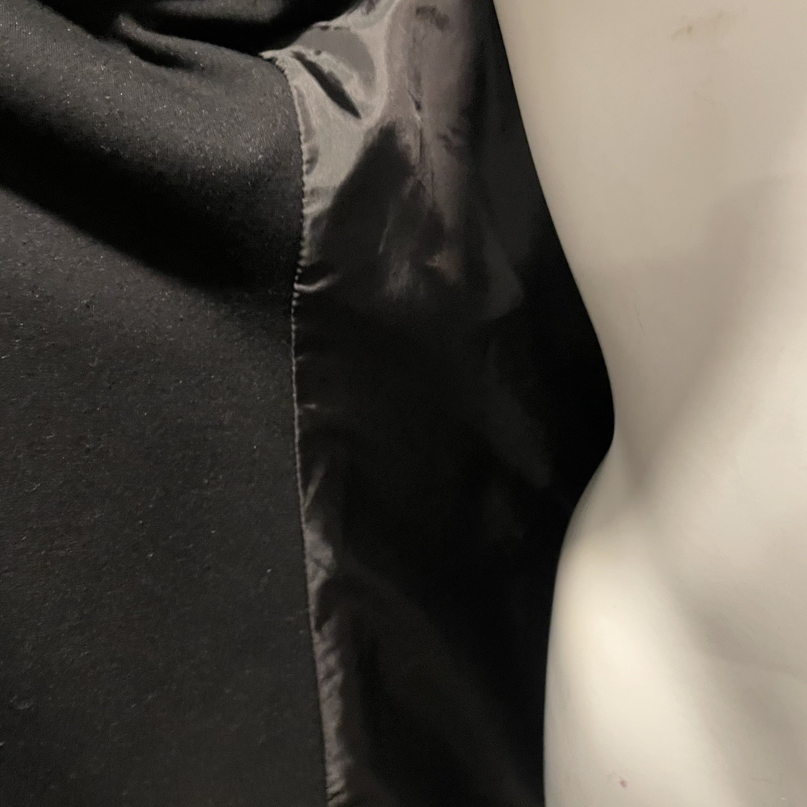 Calvin Klein Solid Black Ponte Open Front Waterfa… - image 10