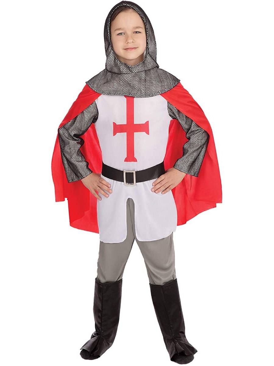 Bristol Novelty Disfraz De Caballero Cruzado Para Niños Carnaval
