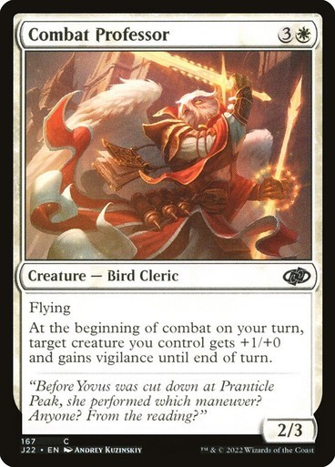 NM Combat Professor, MTG, Jumpstart 2022, Magic the Gathering, 167
