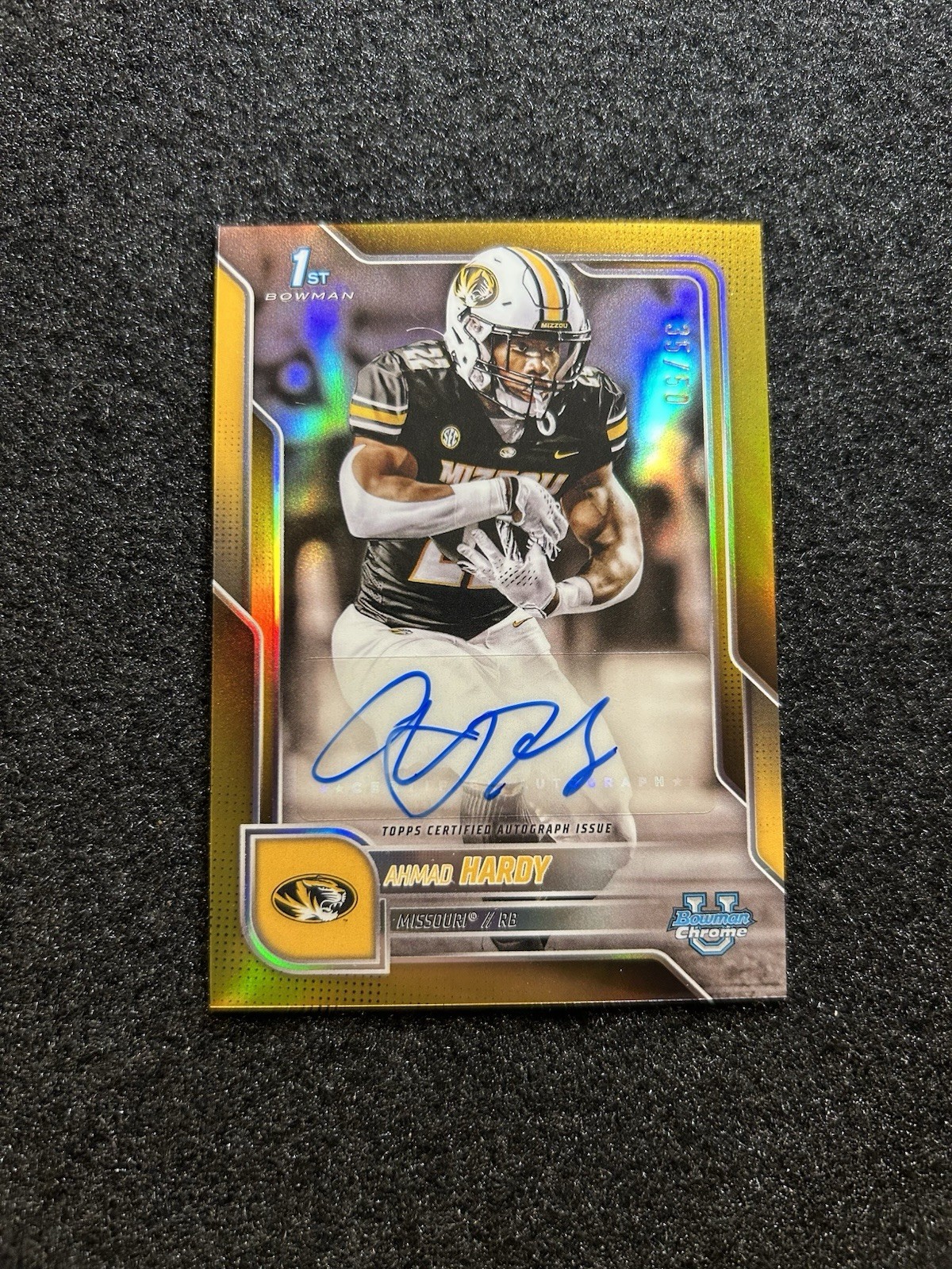 2025 Bowman U Chrome Ahmad Hardy Gold Auto /50 RC