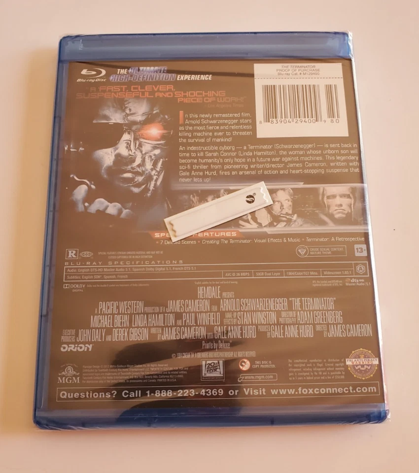 The Terminator [Blu-ray, 1984] - Newly Remastered Picture - Brand New Sealed! - Image 2 of 4