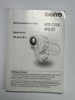 SANYO XACTI VPC-C1EX + VPC-C1  Bedienungsanleitung / deutsch