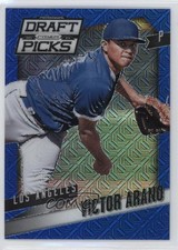 2014 Panini Prizm Perennial Draft Picks Blue Mojo 4/75 Victor Arano #81 1s8
