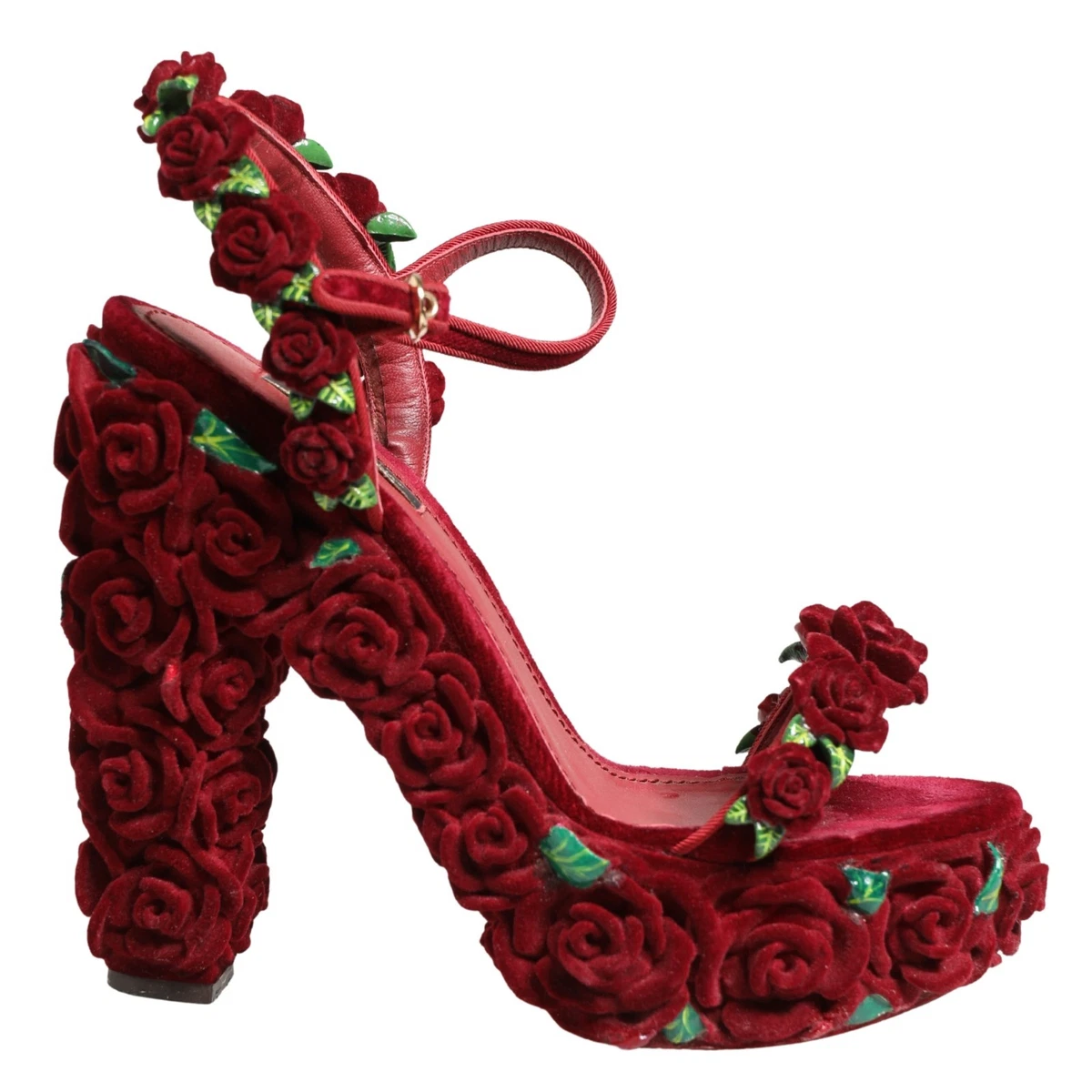 Dolce&Gabbana Floral High (3-3.9 in) Heel Height Sandals for Women