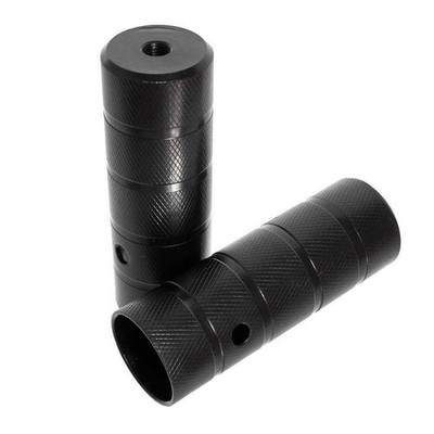 BMX Pegs 10mm 3/8 Zoll Gewinde KHE BLACK STEELTrickachsen  schwarz Paar