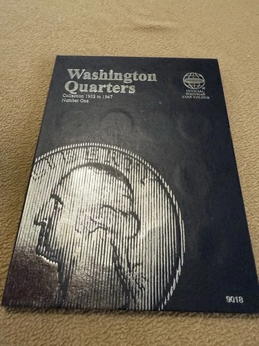 18 90% Silver Washington Quarters 1934–1945 in Whitman Album 1932–47 Lot