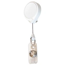 KEY-BAK 0056-005 White MiniBak ID, Standard Clip 6YLL6